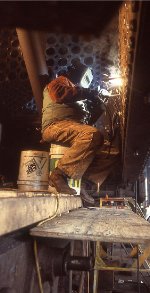 WMSR #734 getting new staybolts